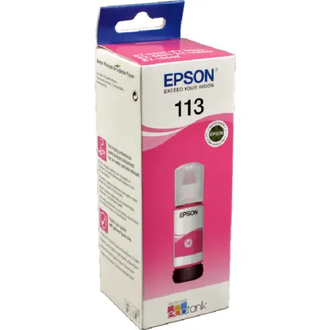 Oryginalny Tusz w butelce Magenta Epson 113 (T06B3, C13T06B340)